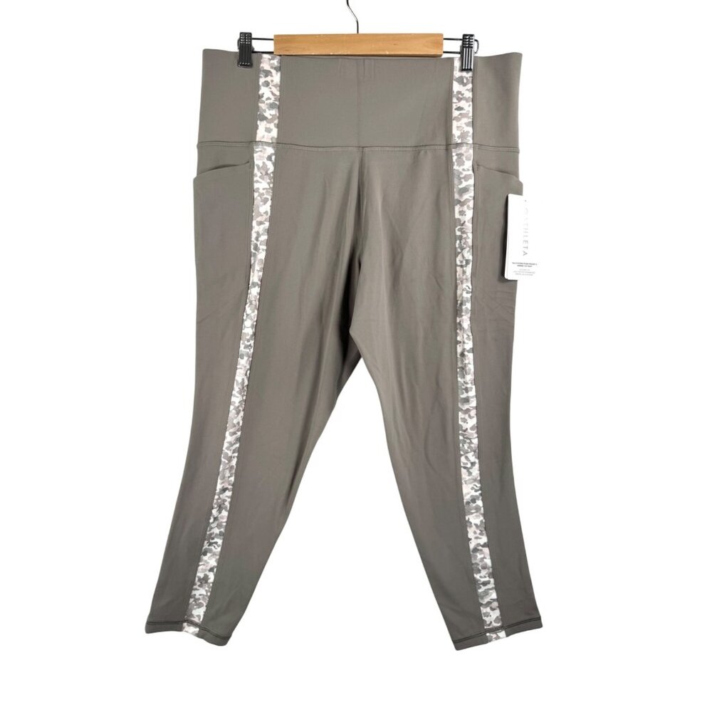 Athleta Salutation stash pocket II legging serene 7/8 sz 2x